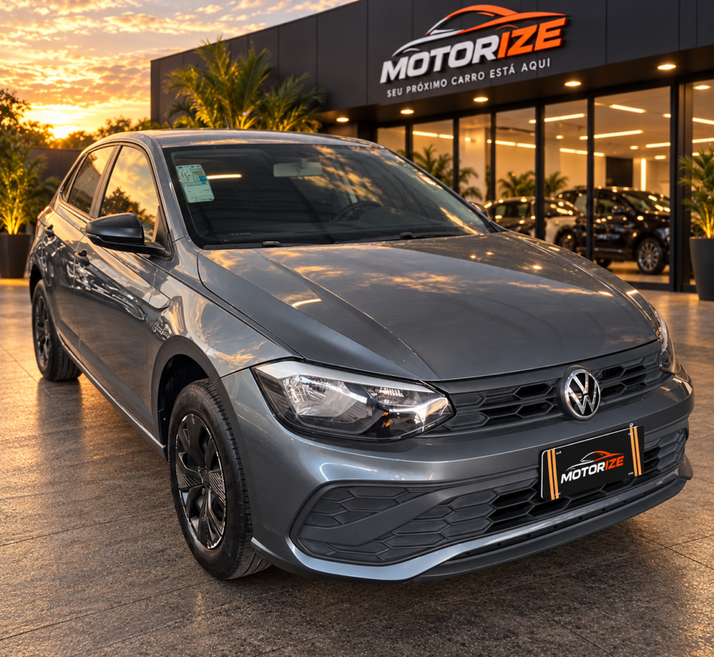 Volkswagen Polo Track 1.0 — Frente em três quartos