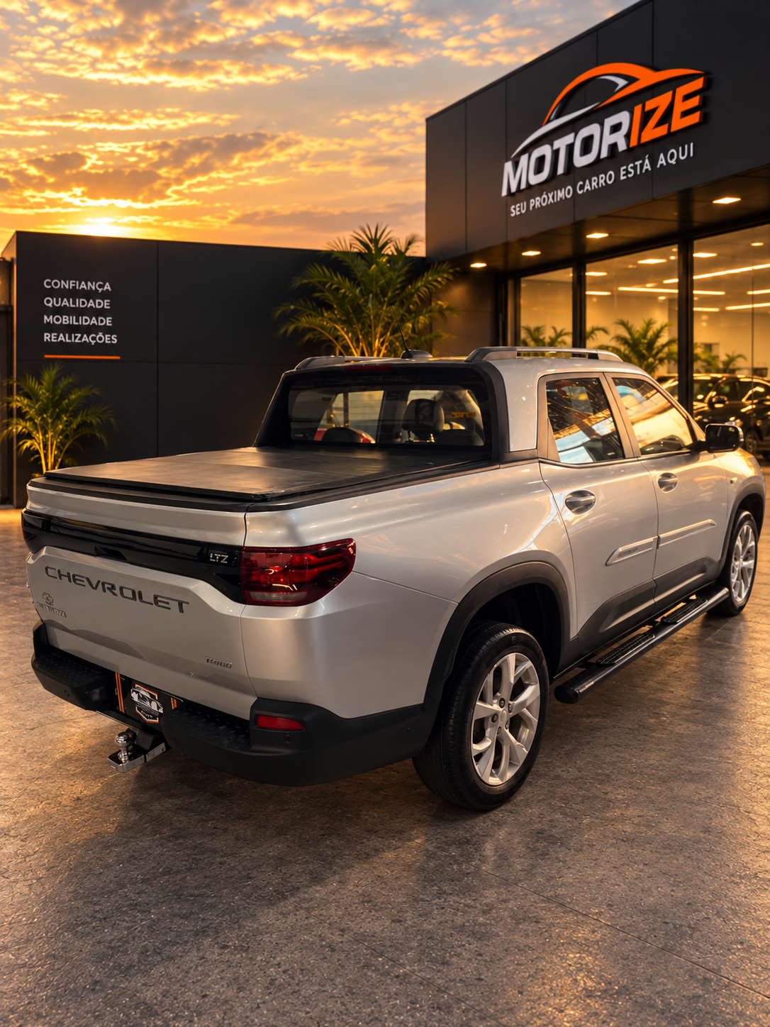 Chevrolet Montana LTZ 1.2 Turbo AT — traseira em três quartos