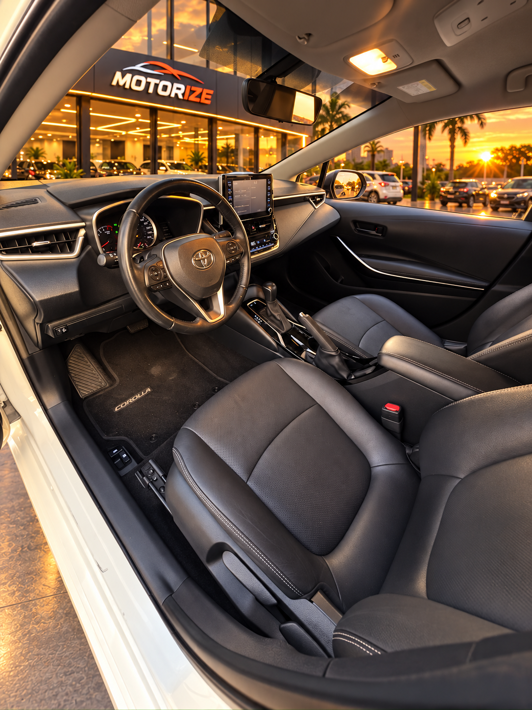 Interior do Toyota Corolla XEi CVT - bancos dianteiros