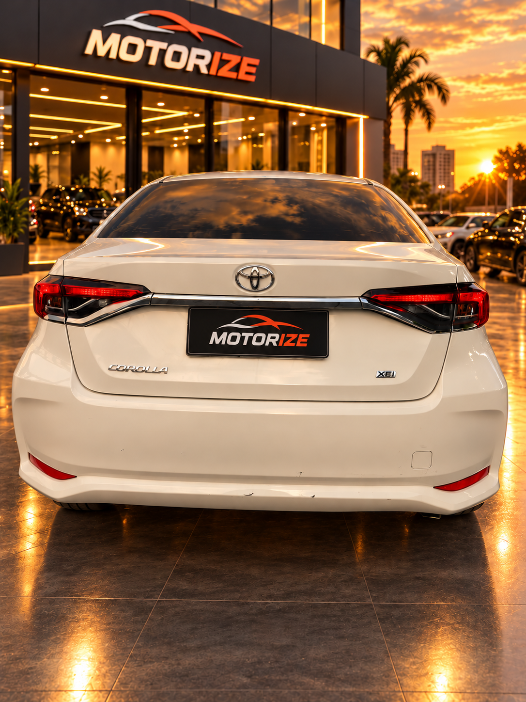 Toyota Corolla XEi CVT branco - vista traseira